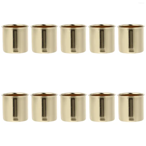 Castiçais 10 Pcs Decorações de Mesa de Casamento Copo de Metal Recipientes Decorativos Jar DIY Copos Simples