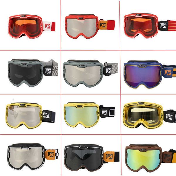 Modedesigner Coole Sonnenbrille Neue gerade mehrfarbige Motorrad-Fahrrad-Cross-Country-Ski-Kletter-Rallye-Anti-Angriffsbrille