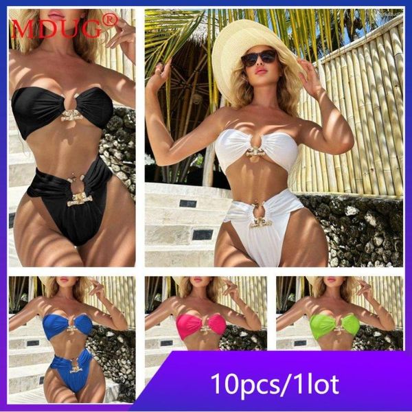 Damenbadebekleidung 10s10sets Großhandel Artikel in großen Mengen Bikini 2-teilige Sets Frauen Sommer Sexy Strand Strap Badeanzug M11369_1