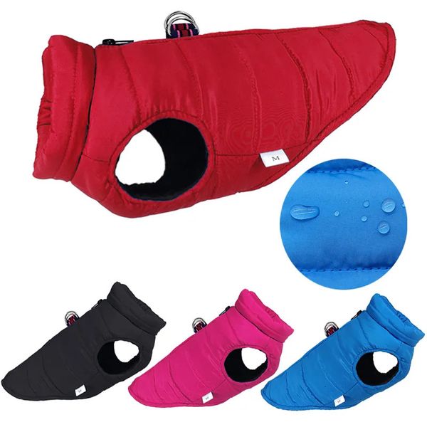 Abbigliamento per cani Abbigliamento invernale per cani di piccola taglia media Giacca con anello a D Gilet per cuccioli Bulldog francese Chihuahua ShihTzu Abbigliamento Pet Outfit 231009