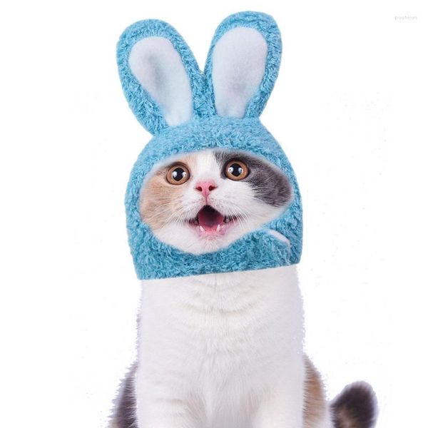 Costumi per gatti Orecchie di peluche Fascia per animali domestici Cappello per costume carino con per gatti Cani di piccola taglia Copricapo per feste di Natale di Halloween