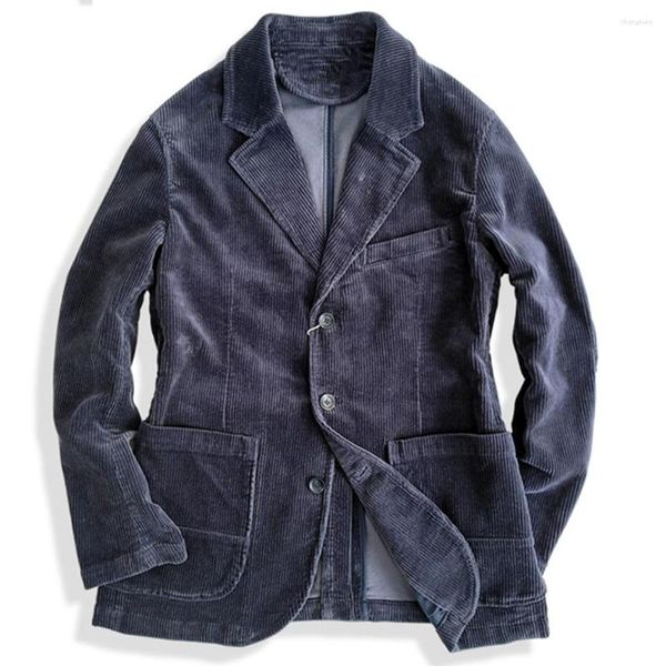 Giacche da uomo 2024 Spring Autumn Corduroy Cotton Blazer Coat Giacca Man Plus Dimes Abito da 5xl Abito da 5xl Fashion Over -Coat American Style