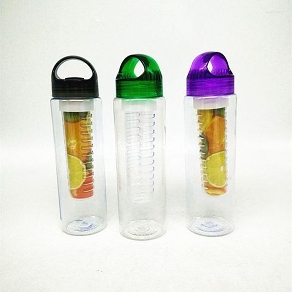 Wasserflaschen 50 Stück BPA-freie Kunststoff-Frucht-Ei-Flasche mit Filter, auslaufsicher, für Camping, Wandern, Getränk, Shaker, 700 ml