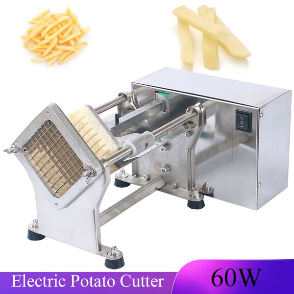 Máquina elétrica de cortar batata, 3 lâminas, 7/10/14mm, comercial, taro, abóbora, inverno, melão, pepino, equipamento de cozinha, 110v, 220v