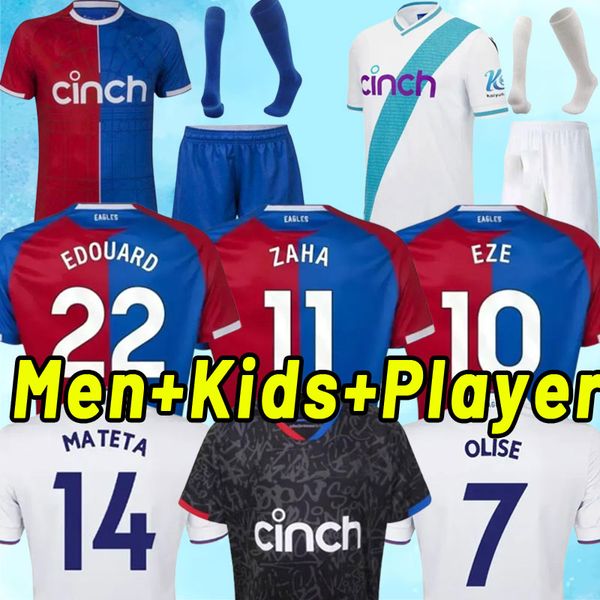 23/24 Crystal Home Fußballtrikot 2023 Auswärts MATETA BENTEKE ZAHA BENTEKE Maillots De Foot Trikot OLISE EDOUARD SCHLUPP EZE J.AYEW Fußballuniform 2024