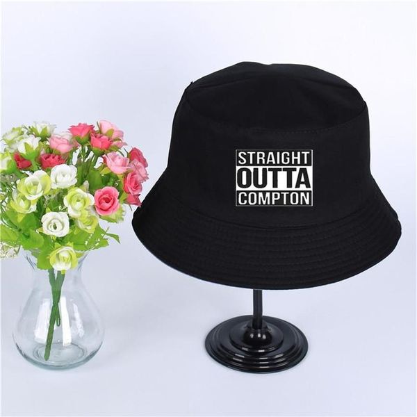 Cloches Straight Outta Compton Cappello estivo Donna Uomo Panama Secchiello Design Visiera parasole piatta Pescatore348I