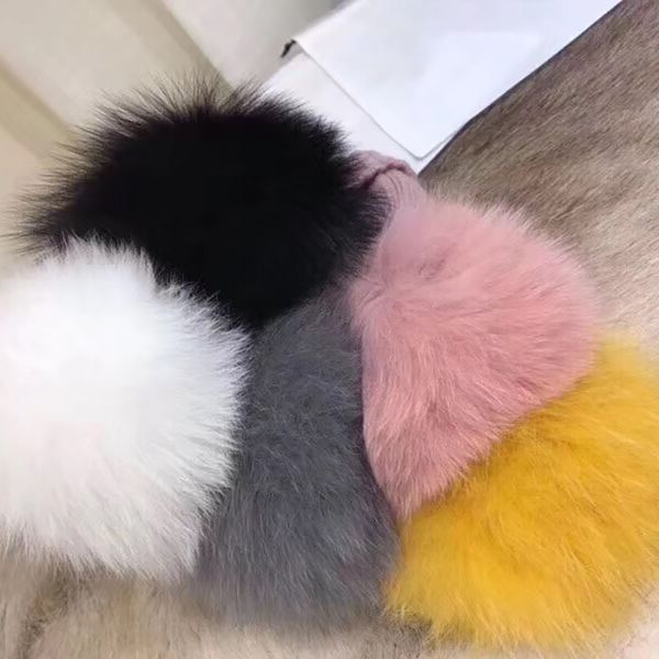 Chapéus Crianças Fox Fur Ball Listrado Lã Monclairer Chapéu Designer Mens Triângulo Badge Beanie Wide Brim Chapéus Boné de Beisebol Casquettes U