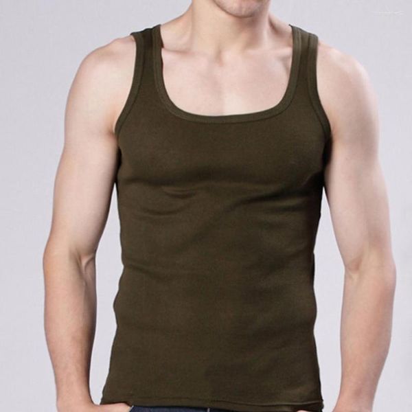 Regatas masculinas roupa íntima de algodão top homens de alta qualidade musculação singlet sem mangas colete slim fit
