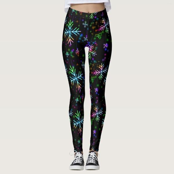 Frauen Leggings Sexy Astic Imitation Frauen Stretch Weihnachten Hohe Taille Hosen Fitness Schlank Push-Up Für Damen Weihnachten Reithosen