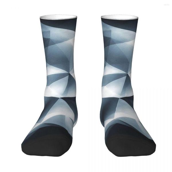 Erkek Çoraplar Soyut Geometrik Üçgen Desen Süper Yumuşak Çoraplar Erkek Kadın için Tüm Sezon Uzun Aksesuarlar Doğum Günü hediyesi