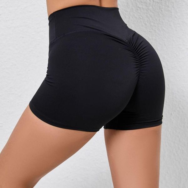 Pantaloncini attivi Palestra Donna Abbigliamento Yoga Allenamento in Lycra Abbigliamento sportivo per abbigliamento sportivo Rosa Verde Bianco Corto Push Up Deportivo Mujer