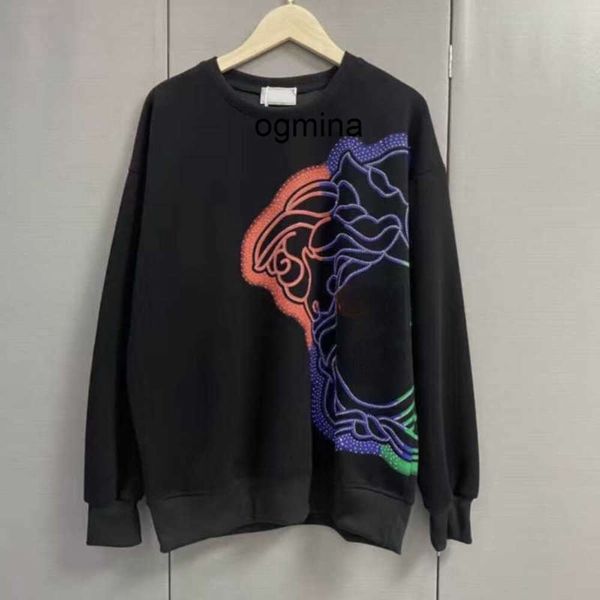 lusso 5A americano maglione hip-hop uomo designer felpa ritratto creativo stampato girocollo pullover maglioni larghi uomo donna 7447