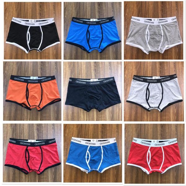 Cuecas varejo ceodogg 365 homens masculino roupa interior boxer troncos de algodão shorts sexy lingerie