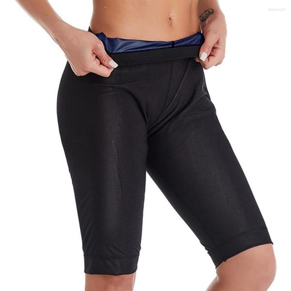 Mulheres Shapers Sauna Calças de Suor para Homens Thermo Shorts Compressão Hight Cintura Leggings Ginásio Polímero Boxer Treino Fitness Anti-Slip Shaper