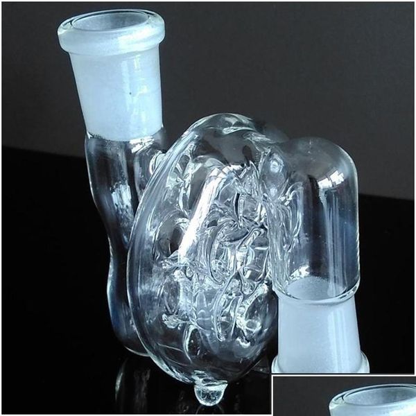 Sigara boruları 10 tarzı cam kül yakalayıcı Bong nargile için 6cm 8cm İsviçre Perc Ashcatcher14.4 18.8 Ortak erkek kadın dab teçhizat Drop Deli DHSJP