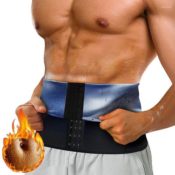 Intimo modellante per il corpo da uomo Uomo Neoprene Sudore Sauna Vita Trainer Cintura Corsetto Dimagrante Pancia Controllo Fitness Compressione Shapewear Bruciare i grassi