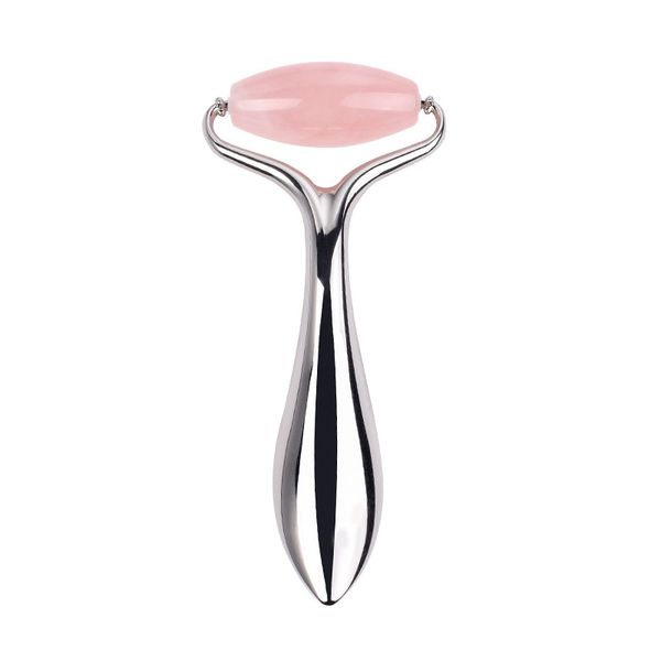 3D Rollo de massagem Face Crystal Rose Quartz Roller Facial Care Ferramenta de Cuidados de Pele