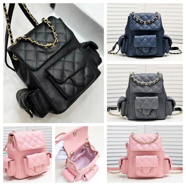 Üst A moda kadın tasarımcılar mini sırt çantası kanal çantası küçük okul çantası lüks flep sırt çantası moda tatlı kadın küçük sırt çantası