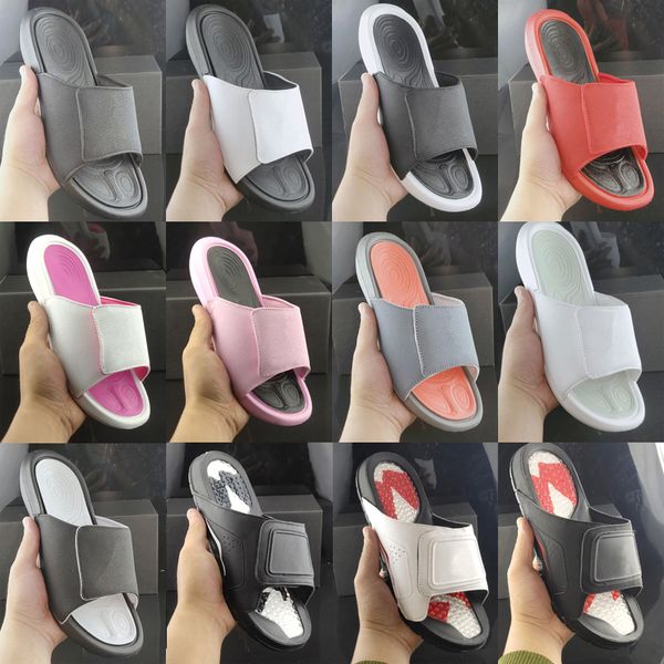 Hydro 6 Slides sandali pantofola scarpe da uomo nero bianco lupo grigio palestra rosso metallizzato oro rosa uomo donna Sneakers Taglia 36-47