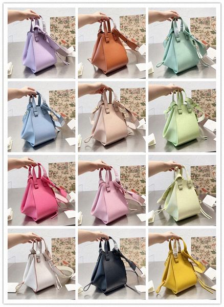 Designer Bag Lowe Bolsas de Ombro Senhora 2023 Cores Doces Hammock Moda Tote Bolsas Espanha Couro Litchi Padrão Um Crossbody Handheld Wing B5P5 #