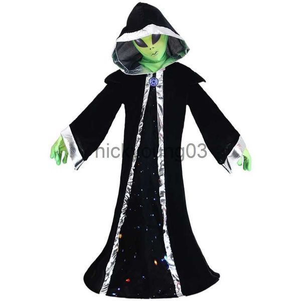 Costume a tema Alien ET Costumi Cosplay per bambini Anime Costume fantastico Alien Lord Halloween Party Carnevale Abbigliamento per bambini Ragazzi Ragazze x1010