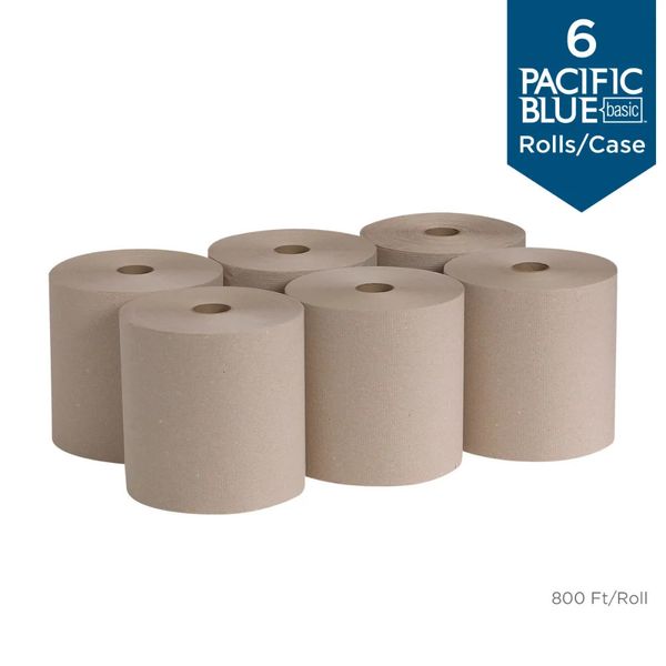 Подарочная упаковка Pacific Blue Basic в рулоне бумажных полотенец из переработанной твердой обмотки, ранее выпускавшаяся под брендом Envision by GP PRO GeorgiaPacific 231009
