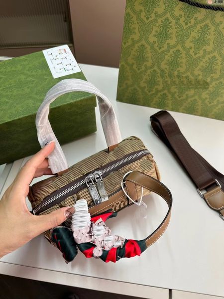 mini borsa per cuscino nuove borse in pelle bovina importate borsa da bowling borsa versatile borsa a tracolla stilista borsa per cellulare di grande capacità J108