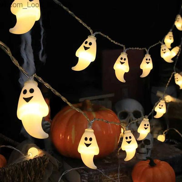 Outros suprimentos para festas de eventos 1,5m 10Led Halloween Light String Abóbora Crânio Olho Bolas Fantasma Festival Festa Lanterna Truque ou Travessura Feliz Dia de Halloween Decoração Q231010