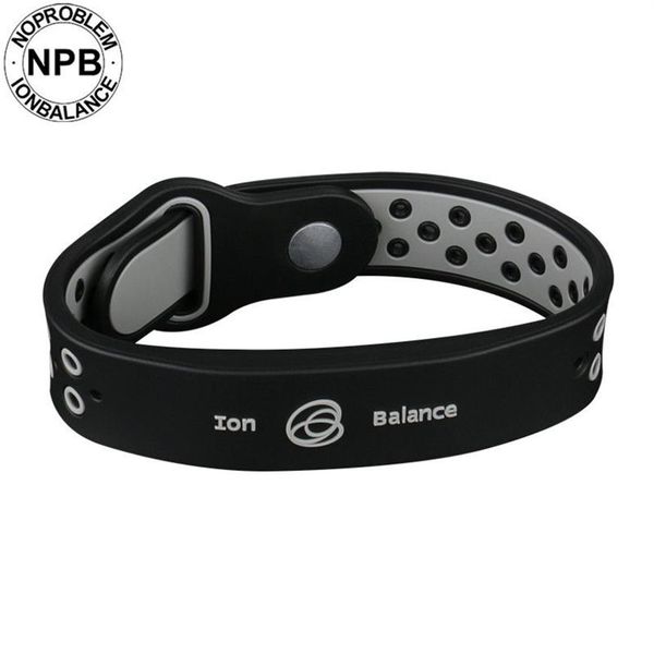 Gesundheitsvorteile, Ionenbalance, Krafttherapie, Silikon, Sport-Halsband, Turmalin, Germanium, Armband, Armband267S