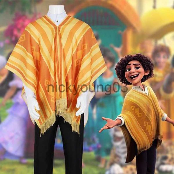 Tema traje anime camilo cosplay traje camilo madrigal cosplay traje manto camisa camilo casaco uniforme conjunto ternos roupas de halloween x1010