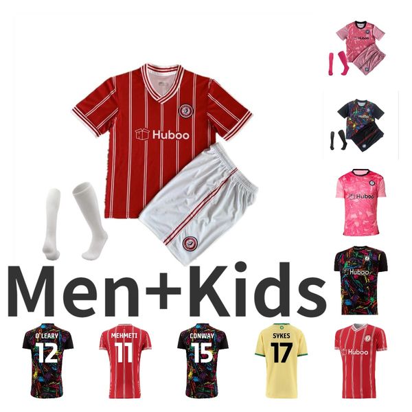 23 24 Bristol City Fußballtrikots The Robins PATERSON WELLS SEMENYO MARTIN WEIMANN Männer Kinder Maillot de Foot 2023 2024 Mawson Diedhiou Fußballtrikot Kalas Torwart