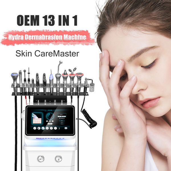 Professionale 13IN1 Pulizia del viso Hydra Microdermoabrasione Macchina Hydro Facial Machine Cura della pelle Bellezza per tutti i tipi di uso della pelle