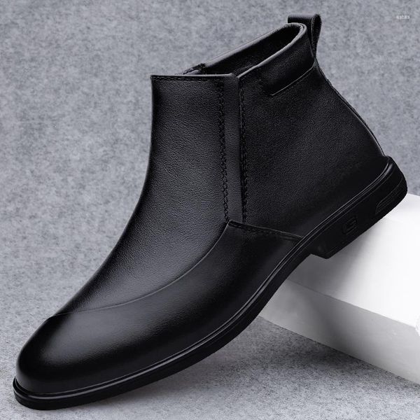 Stiefel Natürliche Haut Männer Top Qualität Outdoor Schuhe Echt Leder Mode Elegante Luxus Klassische Casual Schuhe Zapatos De Hombre