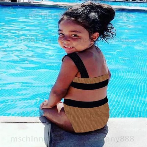 Bebê meninas maiô de uma peça bodysuit crianças shorts de banho crianças biquíni maiô beach wear marca menino nadar trunks225y