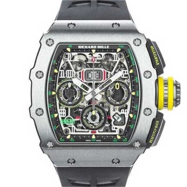 Richarmill Uhr Automatische mechanische Schweizer Armbanduhren Uhrwerk Uhren Rm11-03 Automatik Titan Box/Papier WN-DRMI