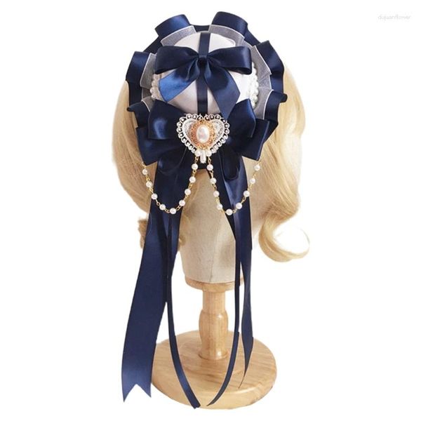 Berets Bow Ribbon Hairpin Top Hat Side Clip Festa de Casamento Acessórios de cabelo para meninas