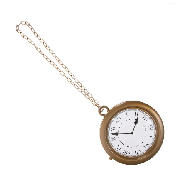 Collane con ciondolo Orologio Collana di moda Bomboniera Abiti vintage Uomo Oggetti di scena Plastica Uomo Donna Alla moda