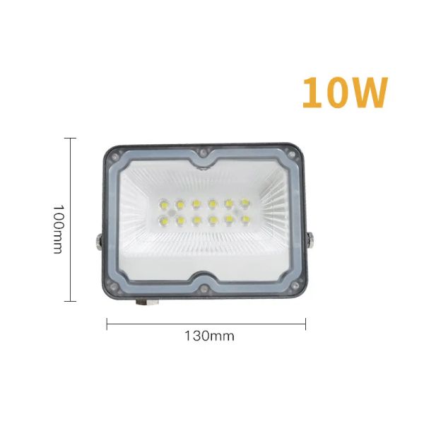 Holofote led luz branca 6500k 10w 20 30 50 100 150 200 220v 110v luz de inundação ao ar livre parede arruela lâmpada refletor 12 ll