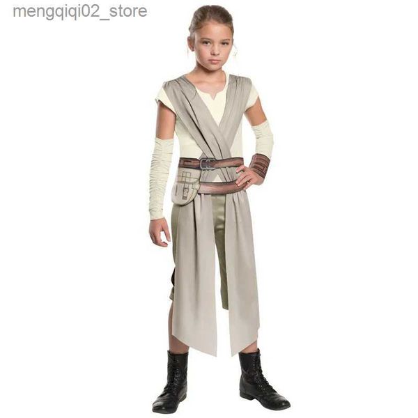 Costume a tema Bambino Classico Rey Come Girls Fancy-Dress Movie Character Carnevale Cosplay Halloween arriva Q240307