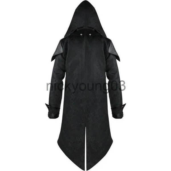 Themenkostüm Assassin Cosplay Mittelalterlicher Mann Streetwear Kapuzenjacken Kostüme Sets Unisex Halloween Dress Up Outfits Party Gothic Rüstung x1010 x1011