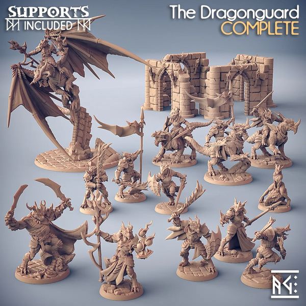 Military Figures Dragon Knight Reverend präsentiert ein DND-Brettspiel-Schachfigurenmodell eines Drittanbieters für Rangers 231009