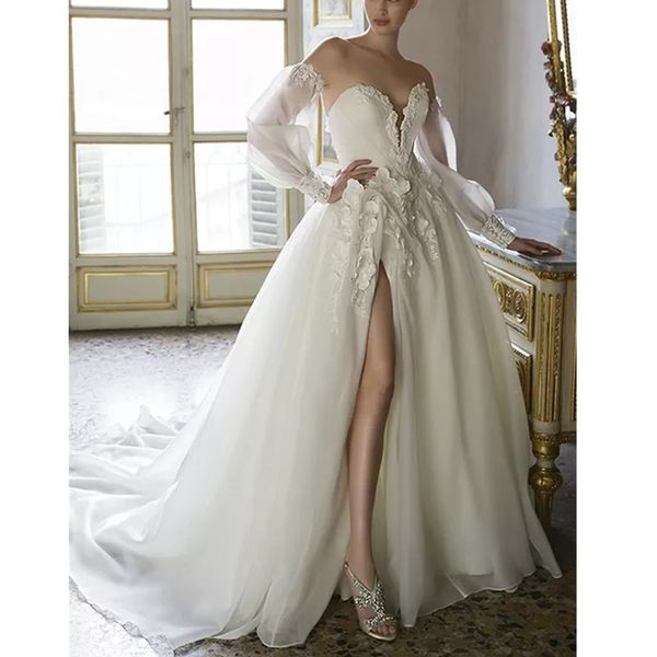 Günstige Satin-Brautkleider, sexy, rückenfrei, mit Juwelenausschnitt, Sweep-Zug, Strand-Brautkleider, Gürtel, Kristallperlen, Übergröße, böhmisches Brautkleid 02