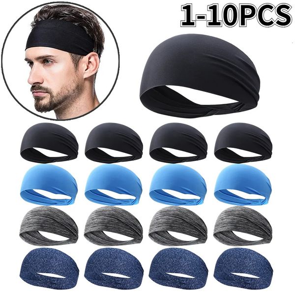 Yoga faixas de cabelo 1/10 pçs ultra fino esportes sweatband respirável absorvente cabeça suor cabeça banda suave suave esporte ao ar livre 231010