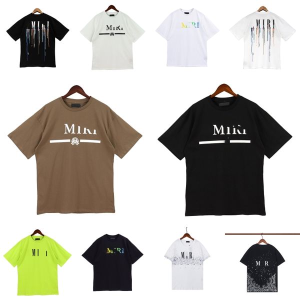2023 Рубашки для мужчин дизайнерские летние футболки Дизайнерские мужские футболки с коротким рукавом Хип-хоп Уличная одежда Футболки Ink Splash Flow Paint Дизайнерские рубашки для пар