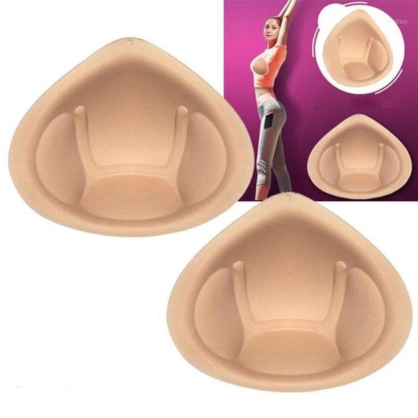 Feminino g-strings 1 par acessórios íntimos inserir almofadas de sutiã ajustável realçador triângulo inserções peito copos push up breast322m