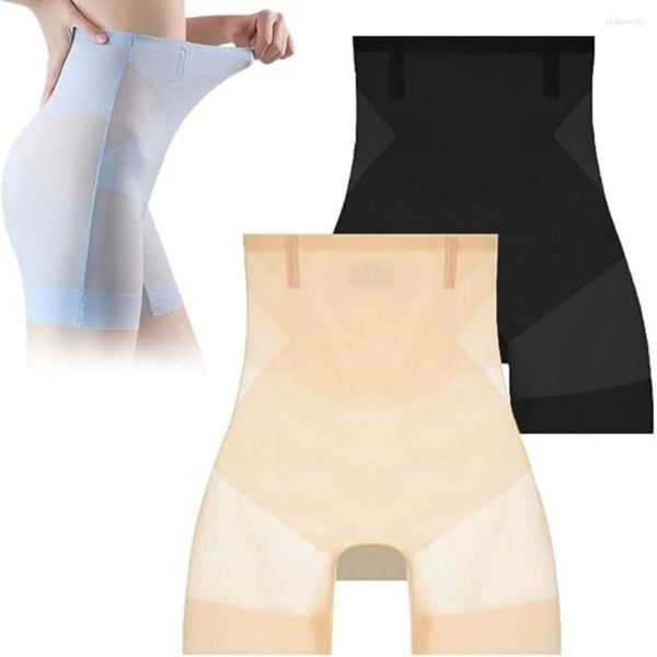 Frauen Shaper 1PC Frauen Ultra schlank atmungsaktive Bauchkontrolle Hüftliftshöder Sommer nahtloser Eis Seide hohe Taille Body Shaper Unterwäsche