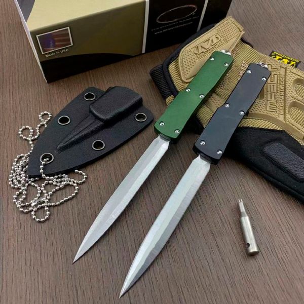 Nuovo micro tech mini veleno Coltello automatico D2 Lama Manico in alluminio aeronautico Campeggio Tattico esterno Combattimento Coltelli per autodifesa UT85 UT88 BM 3400 4600 3300