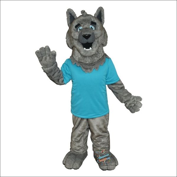 Promocional westmount lobo mascote traje feito à mão ternos vestido de festa roupas promoção anúncio carnaval