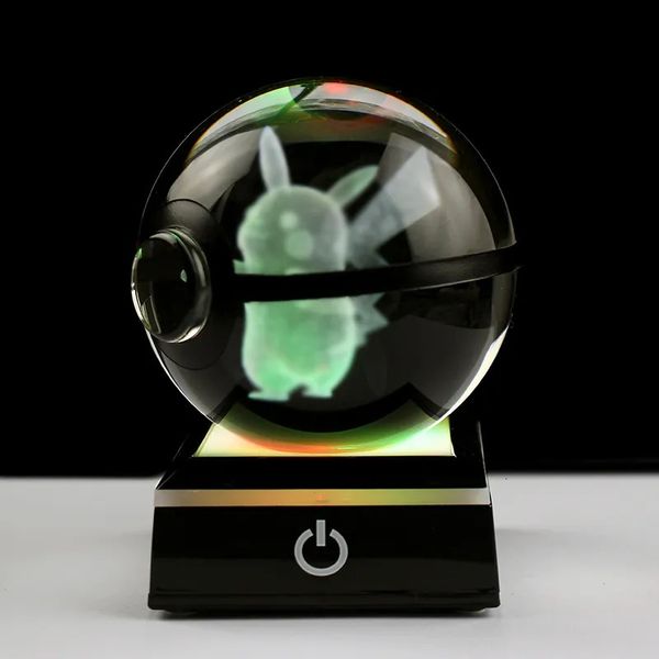 Decorações de Natal Bola de Cristal 3D Gravação a Laser Anime Modelo de Jogo Esfera Decoração de Casa Presentes de Aniversário de Natal Gota 231010