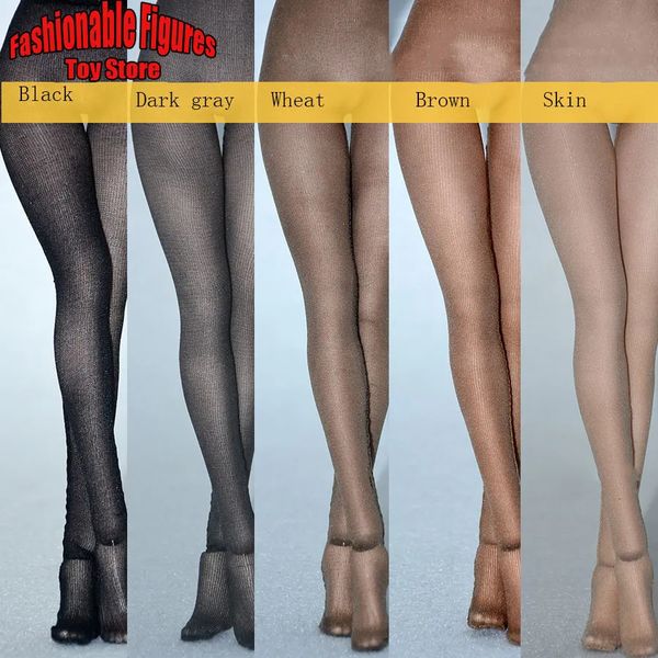 Figuras militares 1/6 feminino soldado meias sexy ultra fino meias meias meia-calça modelo para 12 Polegada figura de ação boneca 231009